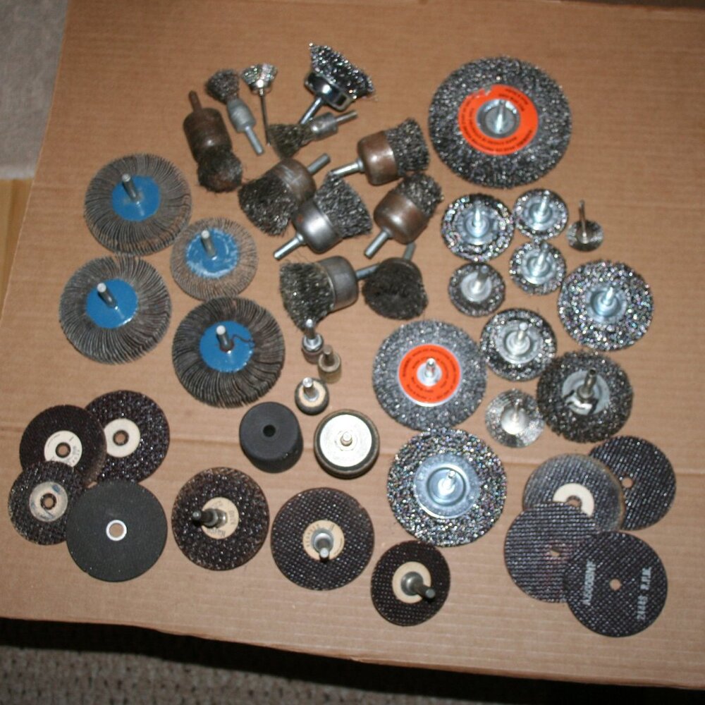 (40) Rotary Wire Wheels/Cut-Off Wheels/Flap Wheels/Wire End Brush LOT
